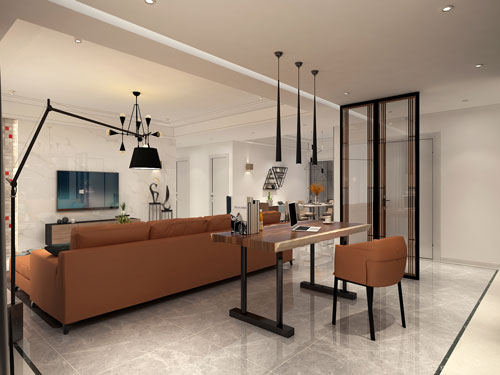 世茂悅海170平米現代簡約裝修效果圖