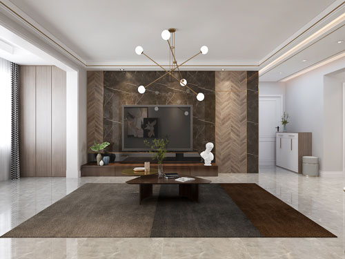 閱海萬家126平米后現代簡約裝修效果圖