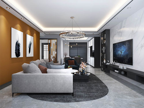 香榭麗舍139平米現代輕奢裝修效果圖