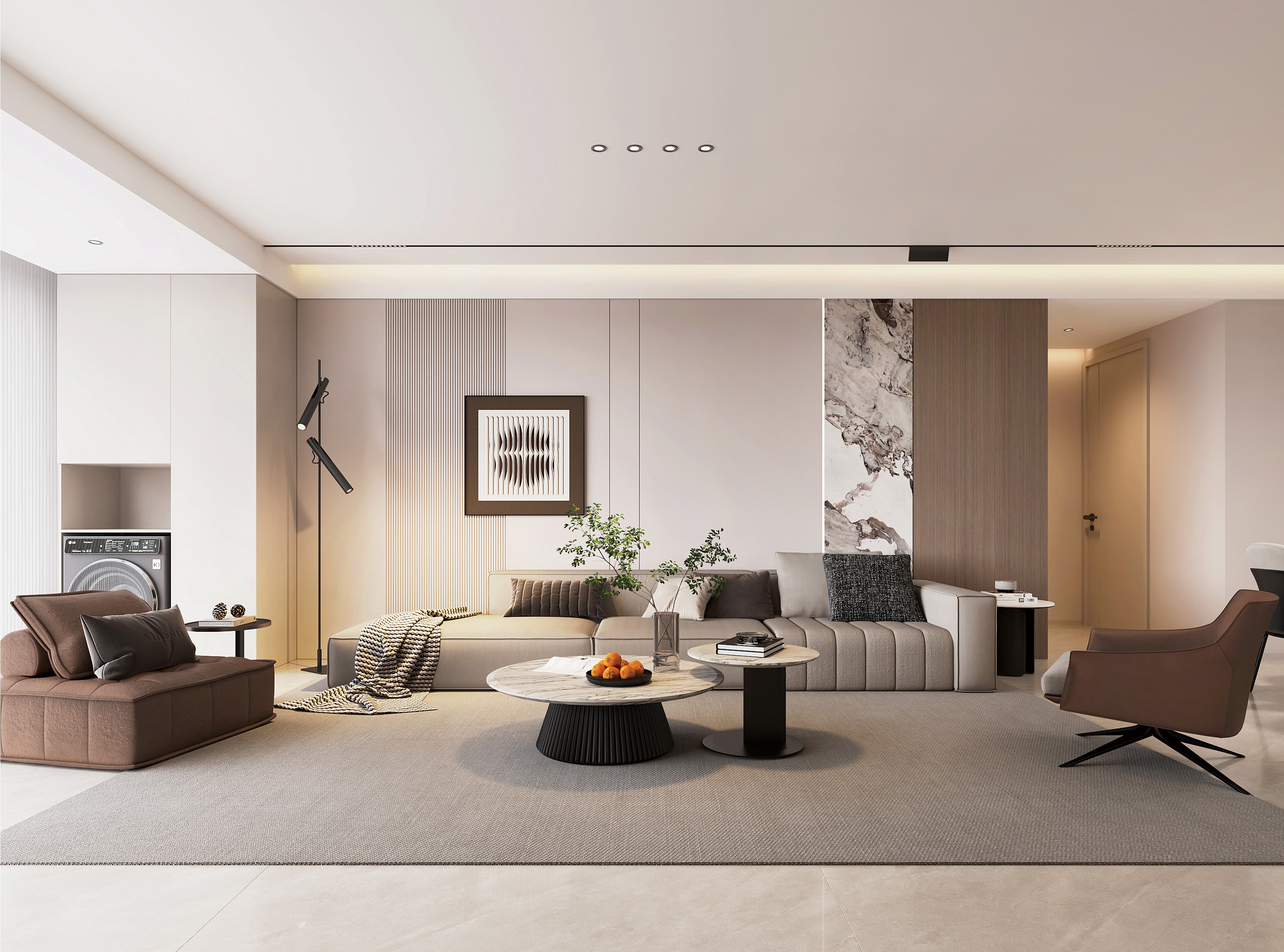 中房花語軒 | 超有腔調(diào)的137㎡現(xiàn)代風(fēng)，審美無敵了！