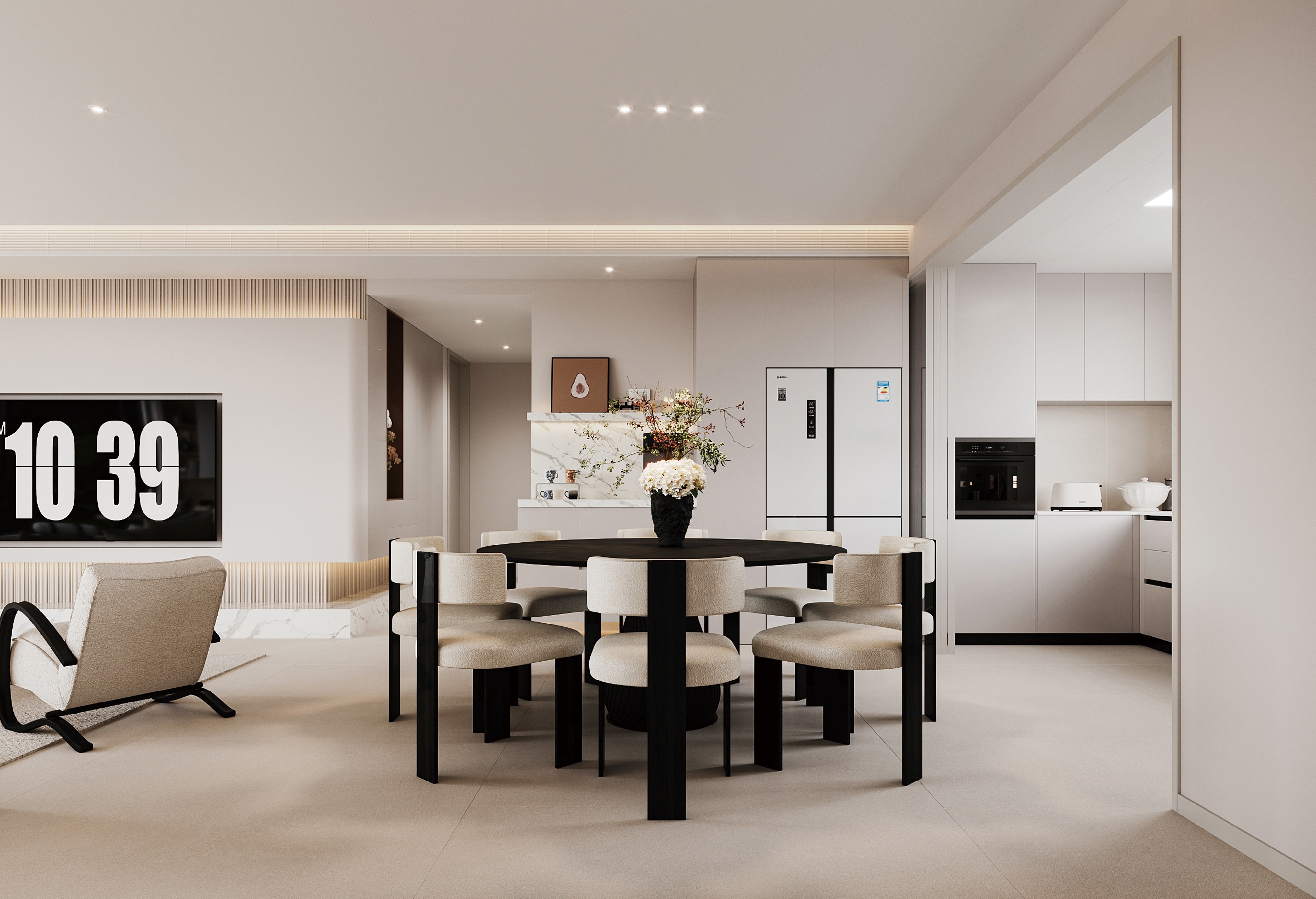 半島華府 | 143㎡詩意奶油風(fēng)，每一個細(xì)節(jié)都自帶溫柔暖意