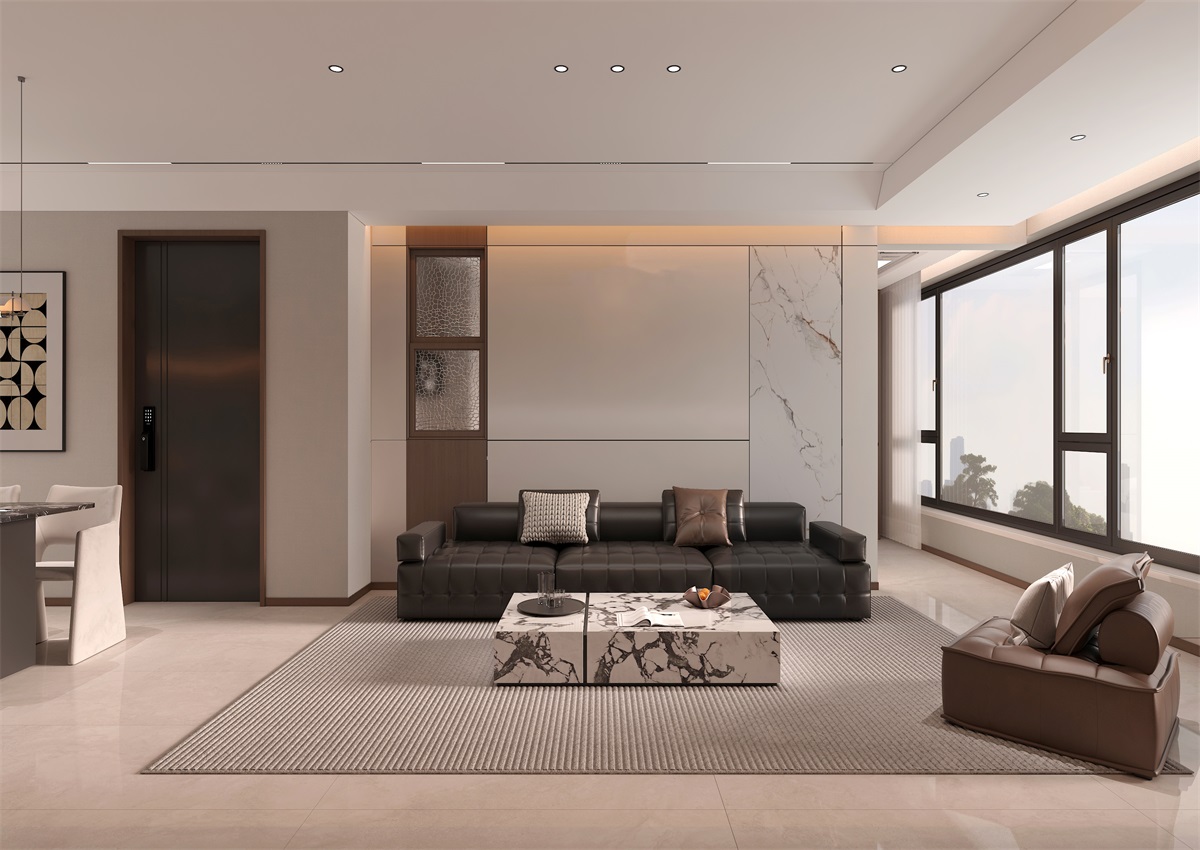 玉庭華府131㎡ | 現(xiàn)代意式+美拉德色系，濃郁棕調(diào)的電影氛圍直接封神！