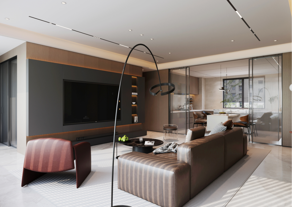 星耀閱海169㎡ | 驚艷！黑棕色系的意式極簡(jiǎn)不顯壓抑反而通透敞亮？！
