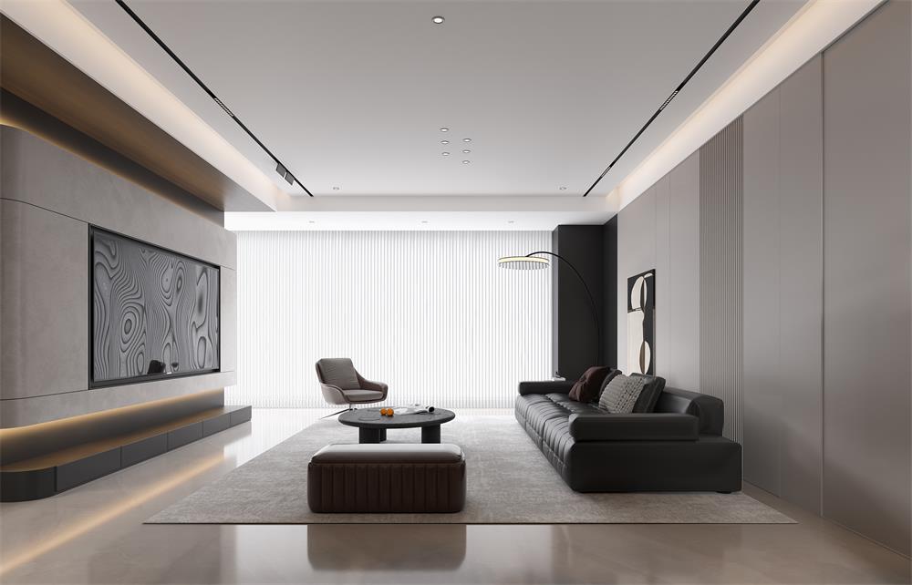 中海華樾133㎡ | 看不膩的「黑白極簡」王炸組合！高級感原地封神！