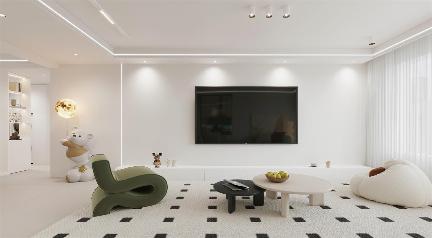 閱海萬家G2區(qū) | 144m2軟軟糯糯奶油風(fēng)，一眼就淪陷的治愈感！