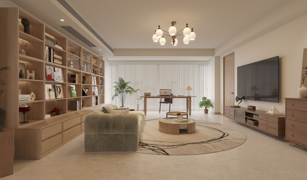 舊房改造 | 住進知識分子味的松弛原木家，170平“高智感”百看不厭！