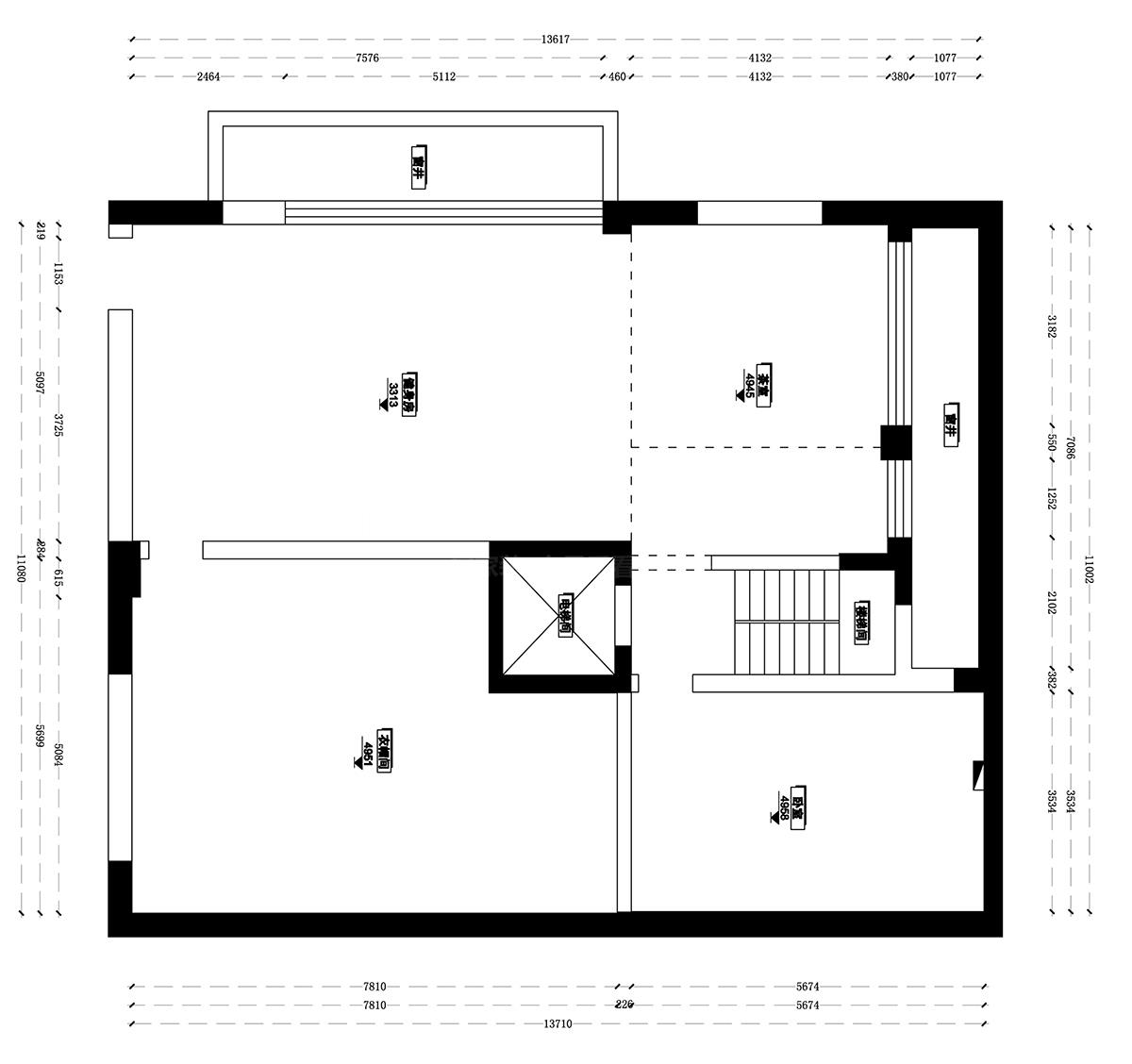 負一樓原始結(jié)構(gòu)圖
